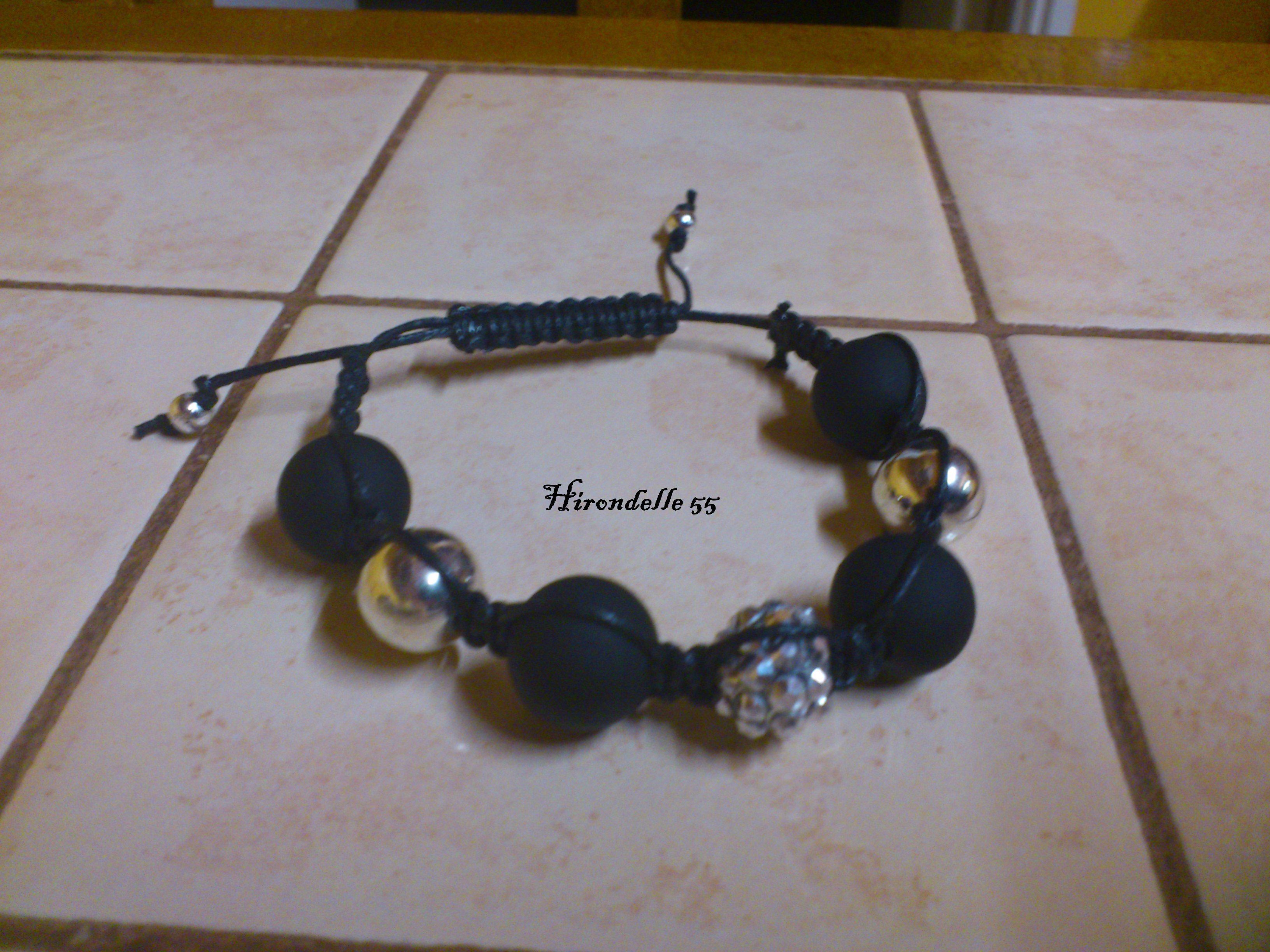 Bracelet Shamballa Ajustable Avec Strass - Style Unisexe Fantaisie - NEUF (sans Emballage)